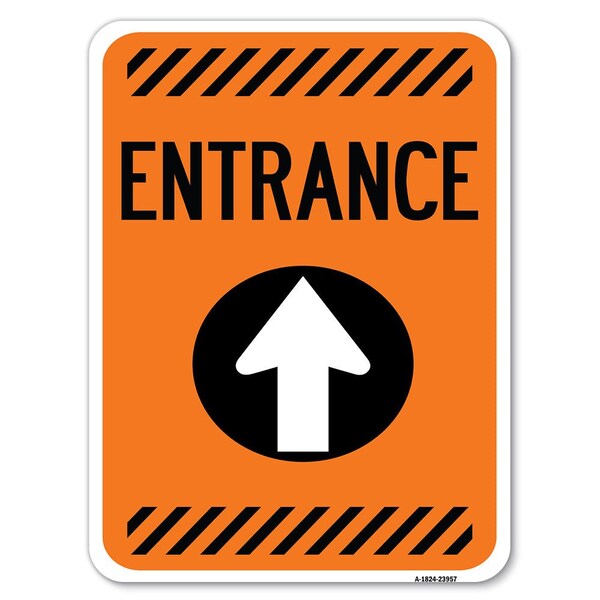 Safety Sign, 18 in Height, Aluminum, 24 in Length, 23957